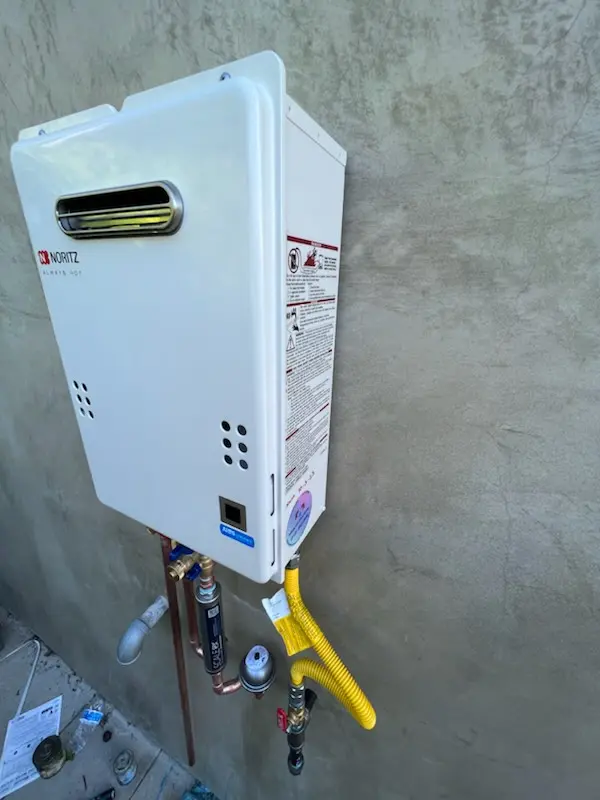 Tankless water heater installation for Mill Hill homes